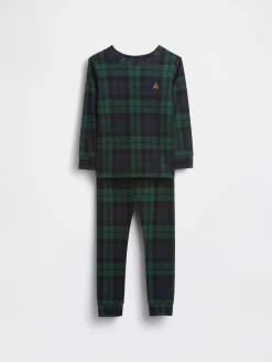 Kids & Baby Organic Brushed Cotton Holiday PJ Set
