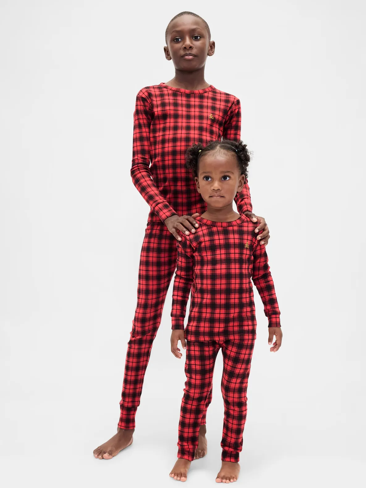 Kids & Baby Organic Brushed Cotton Holiday PJ Set