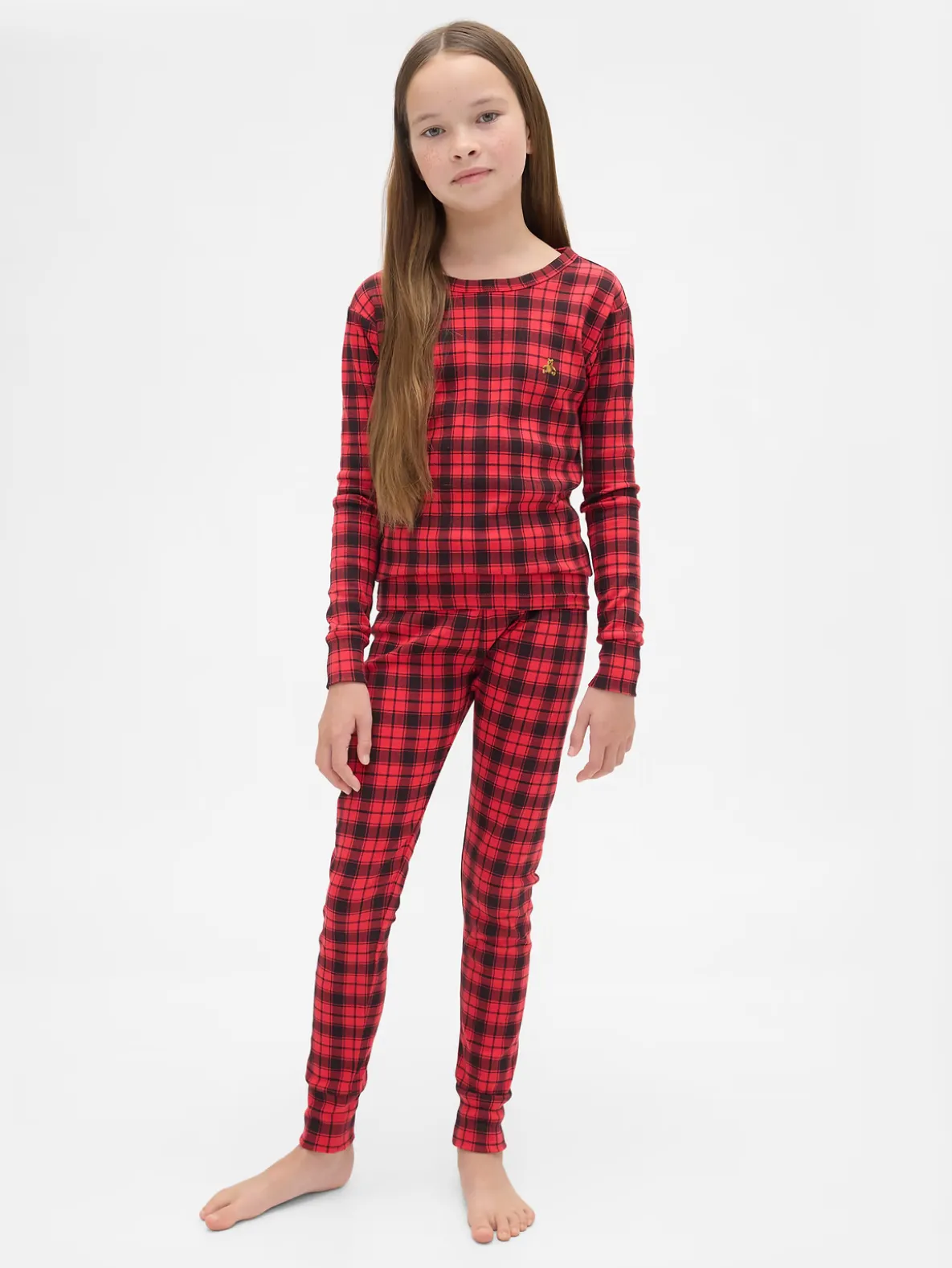 Kids & Baby Organic Brushed Cotton Holiday PJ Set