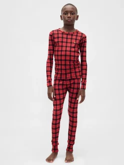 Kids & Baby Organic Brushed Cotton Holiday PJ Set