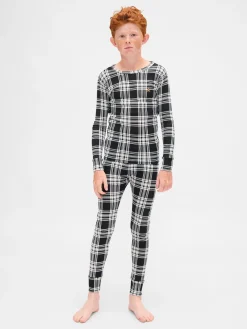 Kids & Baby Organic Brushed Cotton Holiday PJ Set