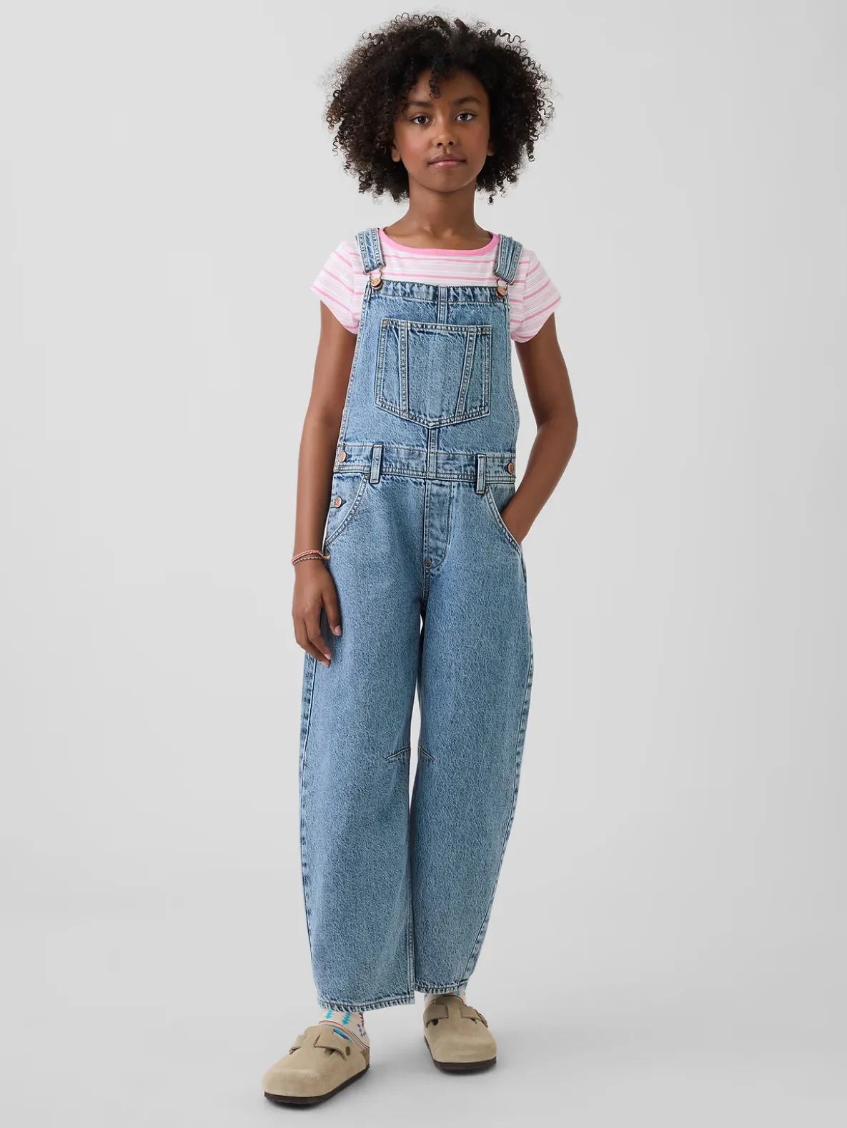Kids Barrel Overalls