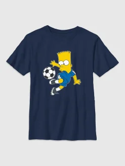 Kids Bart Simpson Soccer Graphic Tee