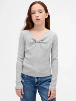 Kids Bow-Neck T-Shirt