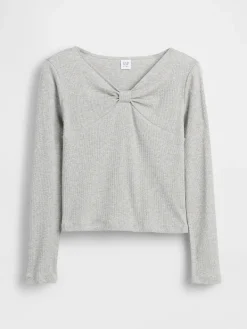 Kids Bow-Neck T-Shirt