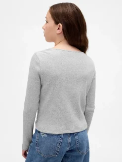 Kids Bow-Neck T-Shirt
