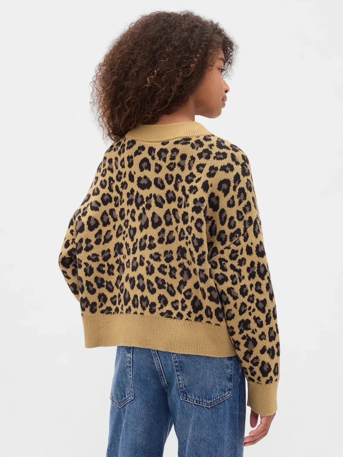 Kids Boxy V-Neck Sweater