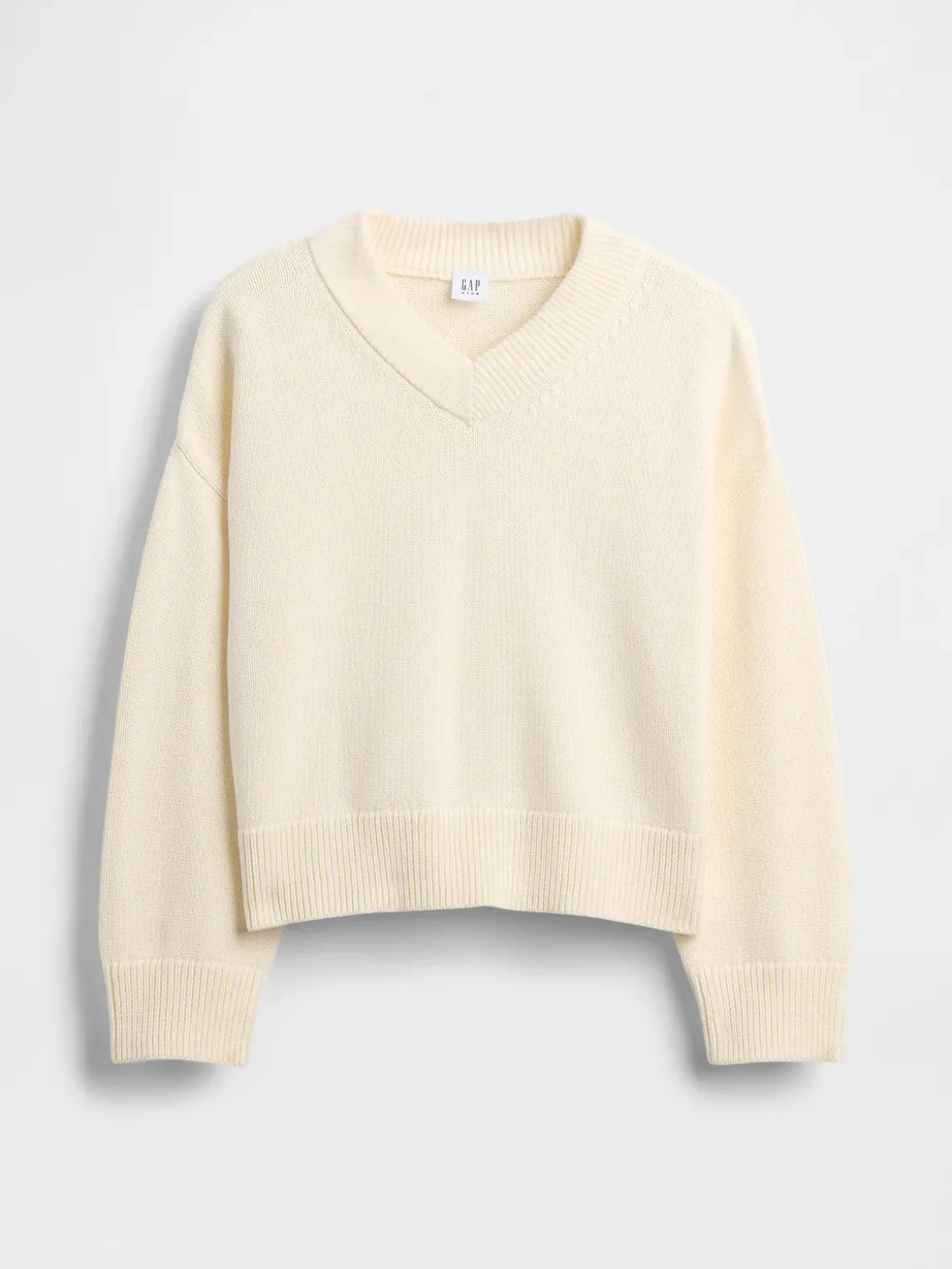 Kids Boxy V-Neck Sweater