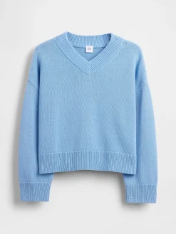 Kids Boxy V-Neck Sweater
