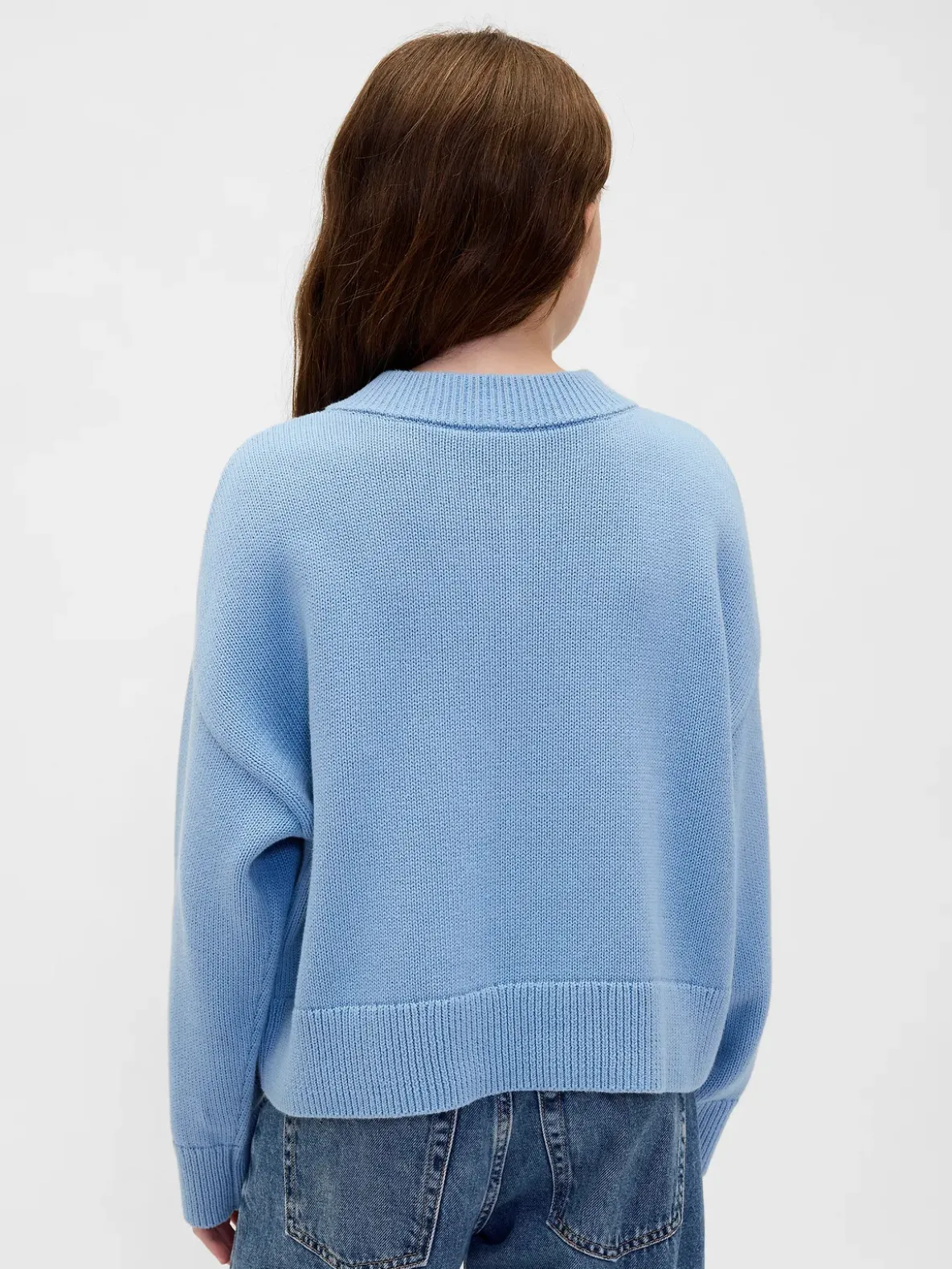 Kids Boxy V-Neck Sweater