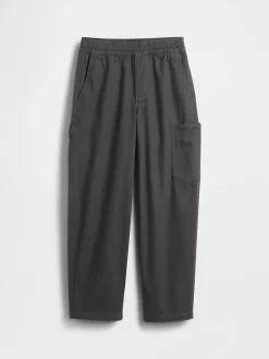 Kids Brushed Cargo Baggy Taper Pants