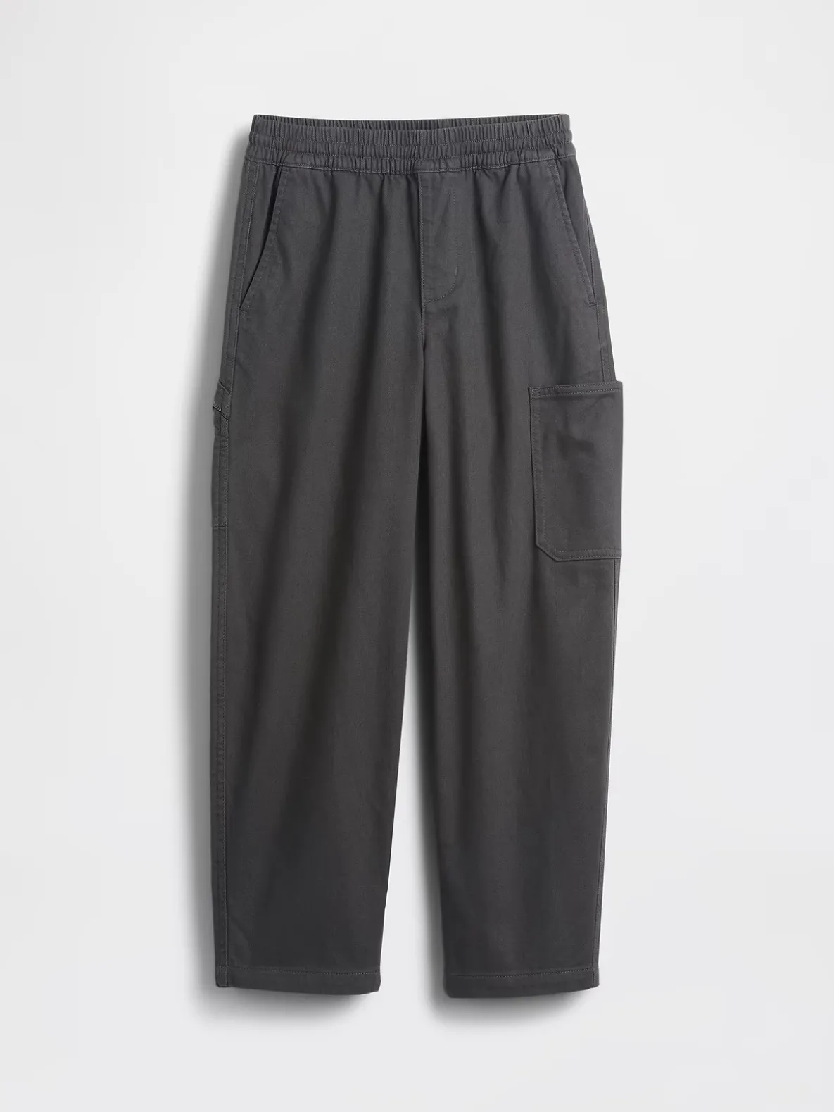 Kids Brushed Cargo Baggy Taper Pants