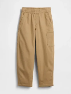 Kids Brushed Cargo Baggy Taper Pants