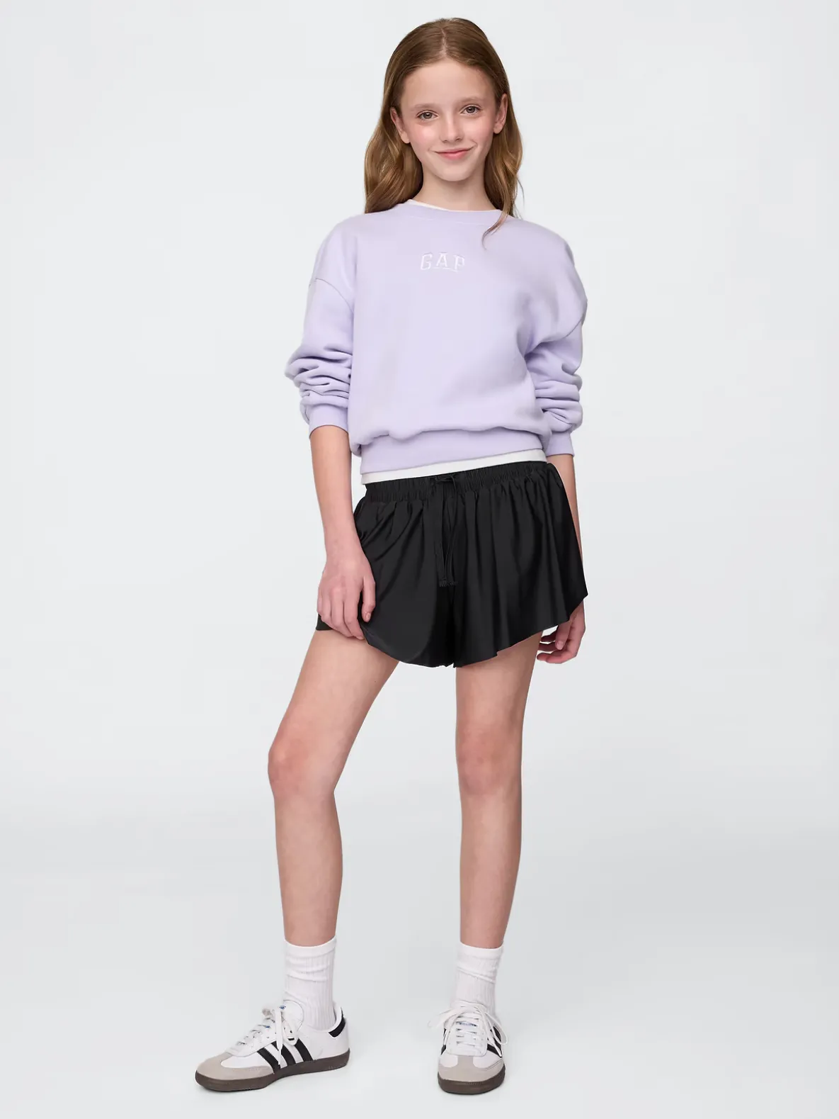 Kids Butterfly-Hem Run Shorts