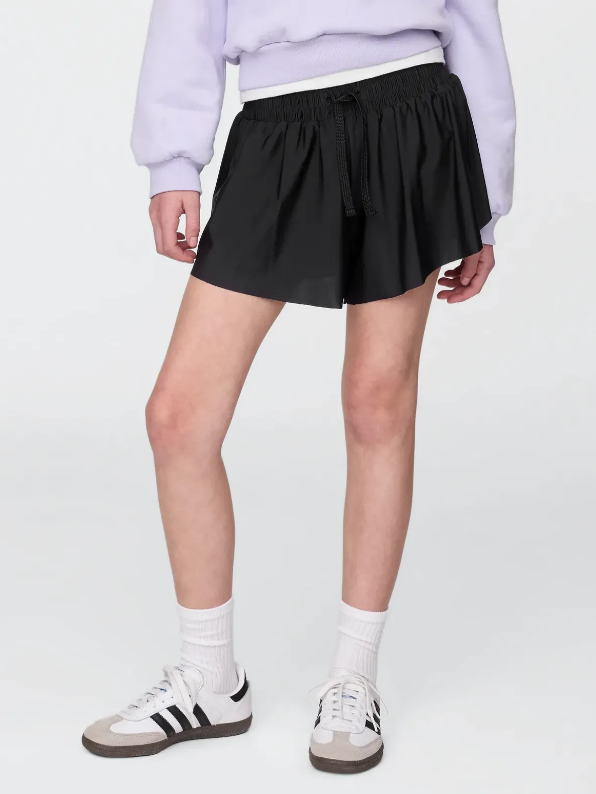 Kids Butterfly-Hem Run Shorts