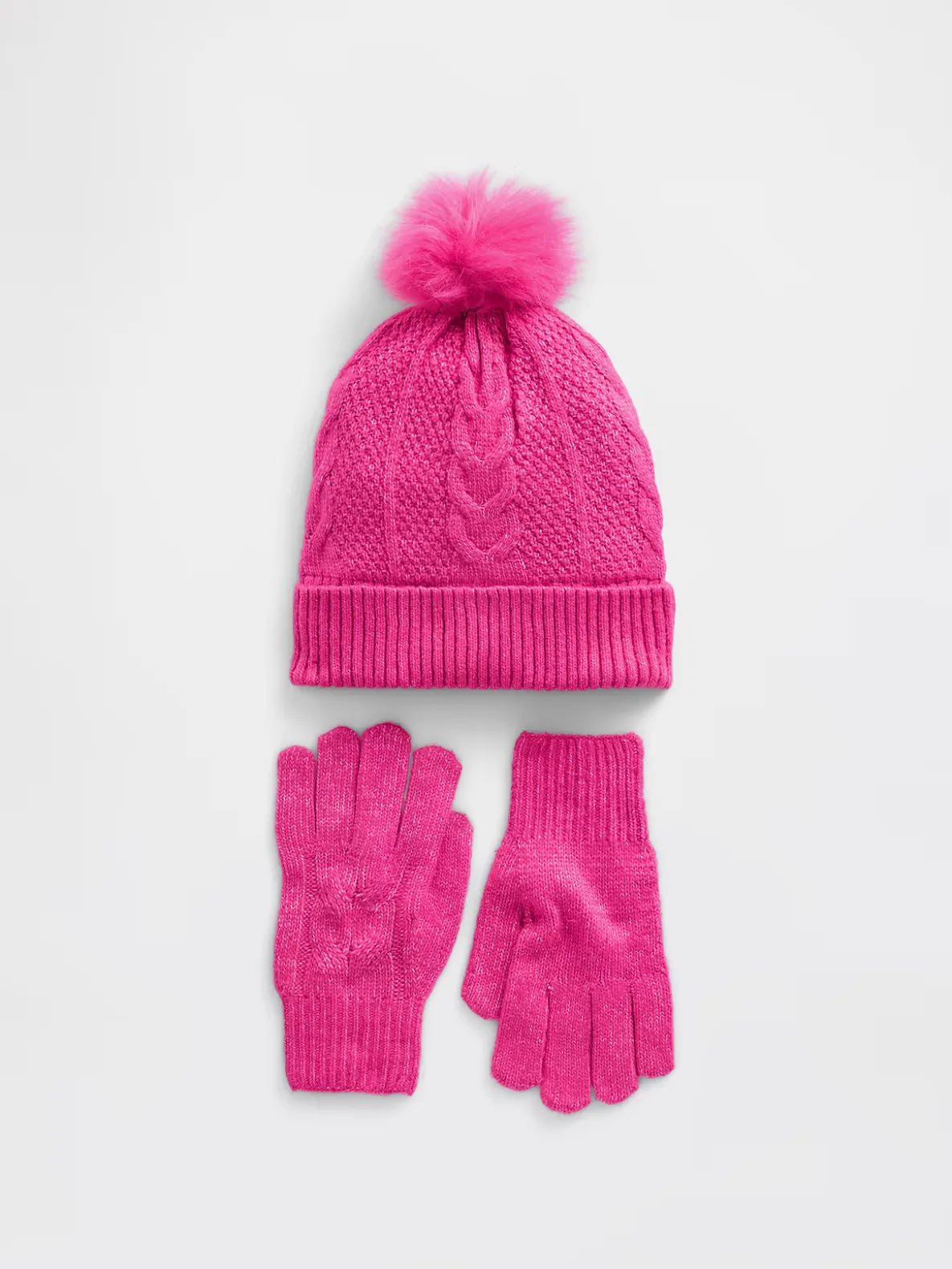 Kids Cable-Knit Cozy Set