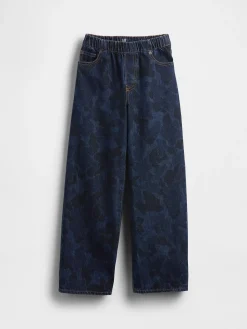 Kids Camo Easy Baggy Jeans