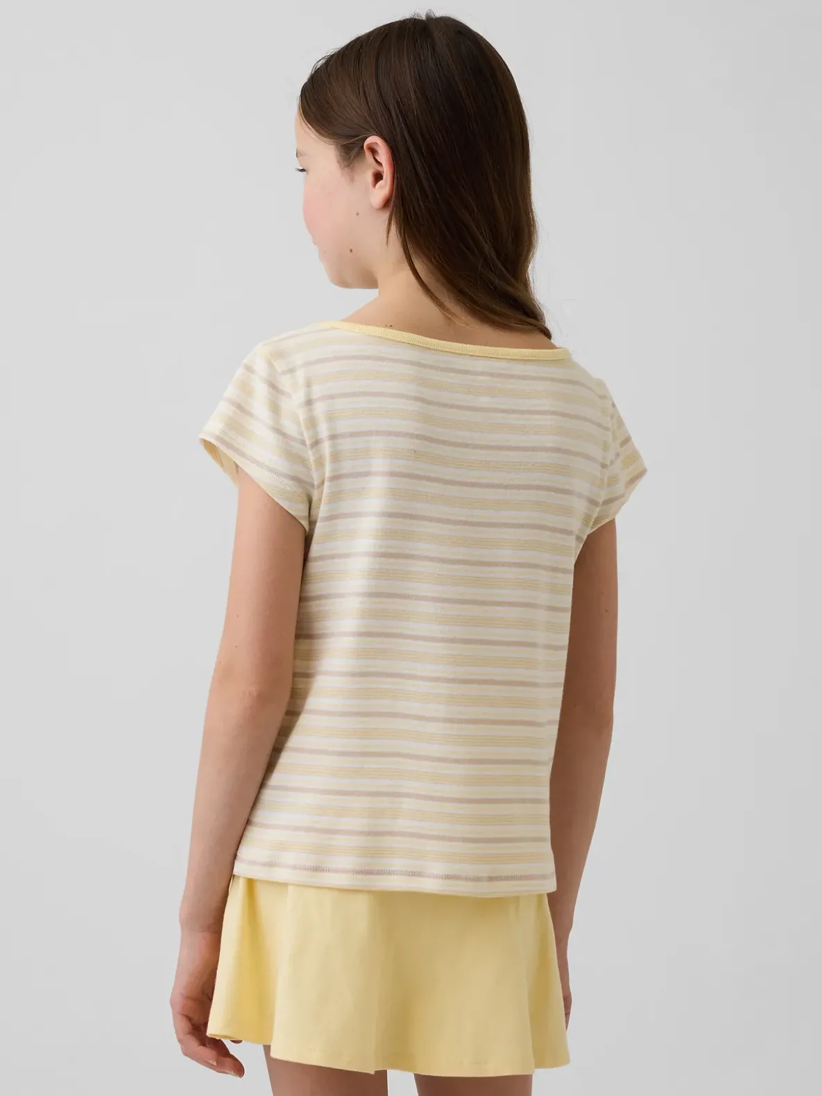Kids Cap-Sleeve Fitted T-Shirt