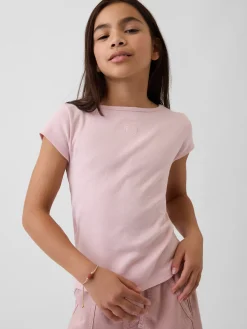 Kids Cap-Sleeve Fitted T-Shirt