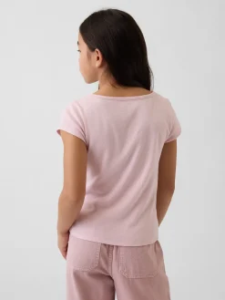 Kids Cap-Sleeve Fitted T-Shirt