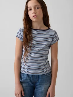 Kids Cap-Sleeve Fitted T-Shirt