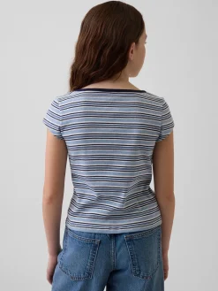 Kids Cap-Sleeve Fitted T-Shirt