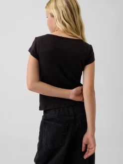 Kids Cap-Sleeve Fitted T-Shirt