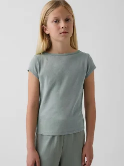 Kids Cap-Sleeve Fitted T-Shirt