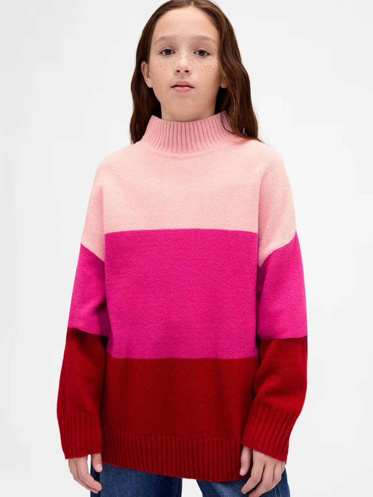 Kids CashSoft Stripe Tunic Sweater