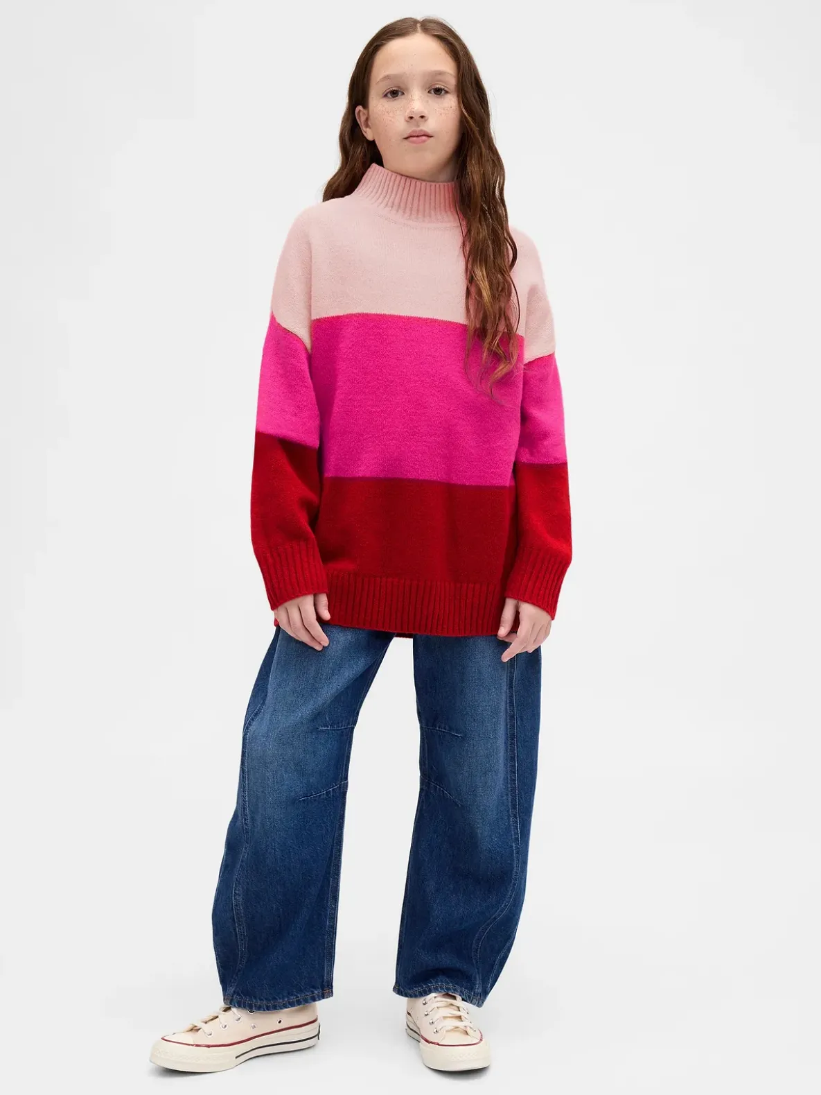 Kids CashSoft Stripe Tunic Sweater