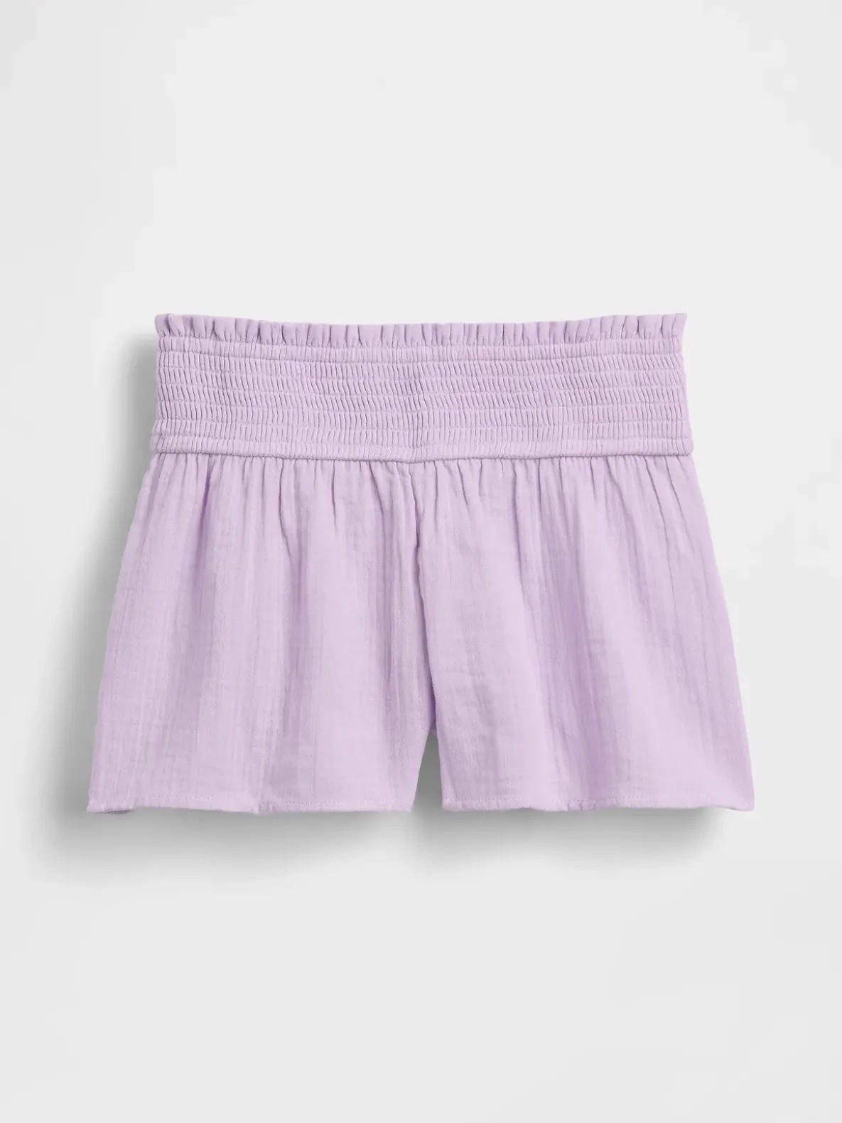 Kids Cotton Gauze Butterfly-Hem Shorts