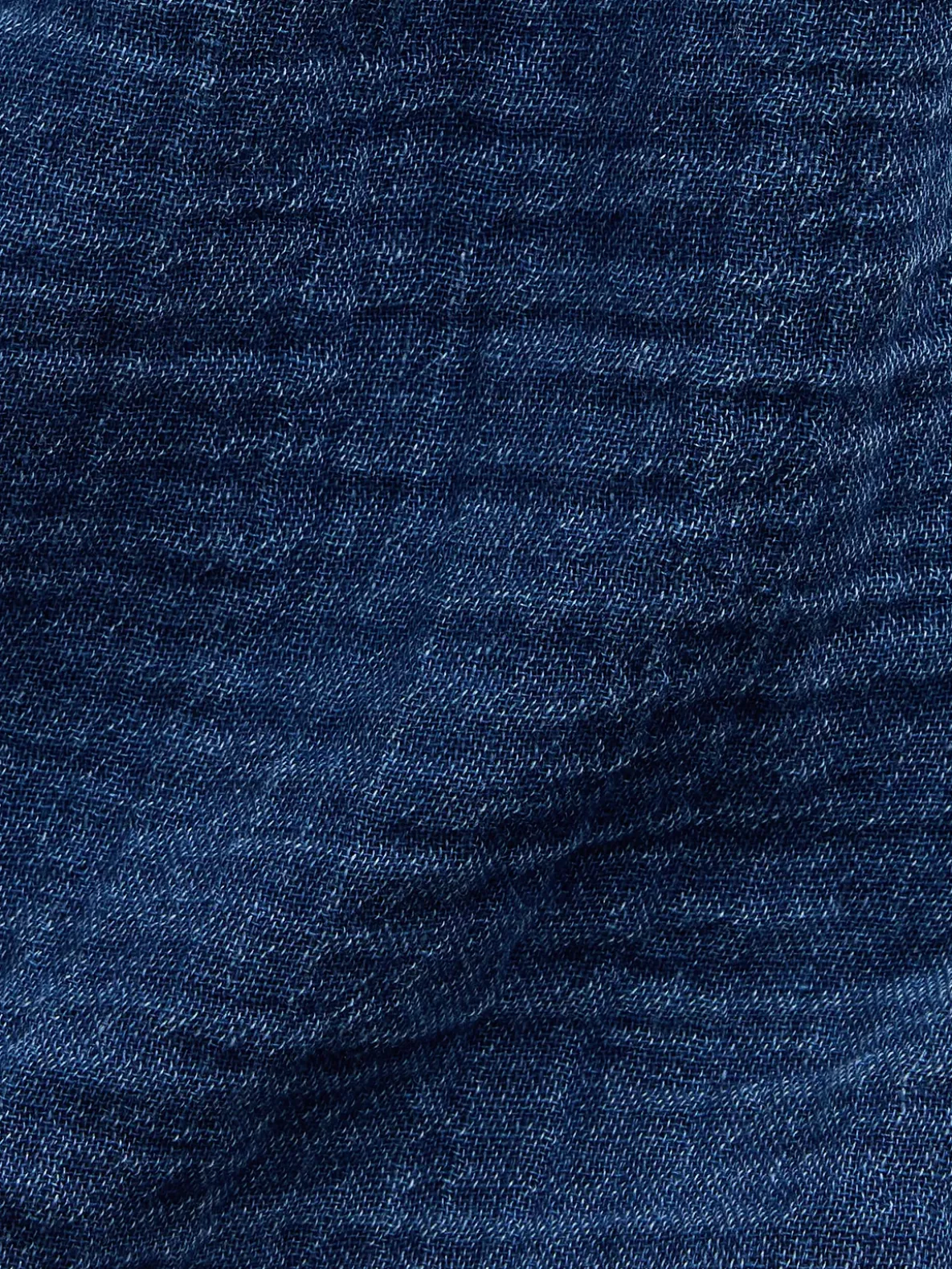 Kids Cotton Gauze Denim Easy Ruffle Shorts