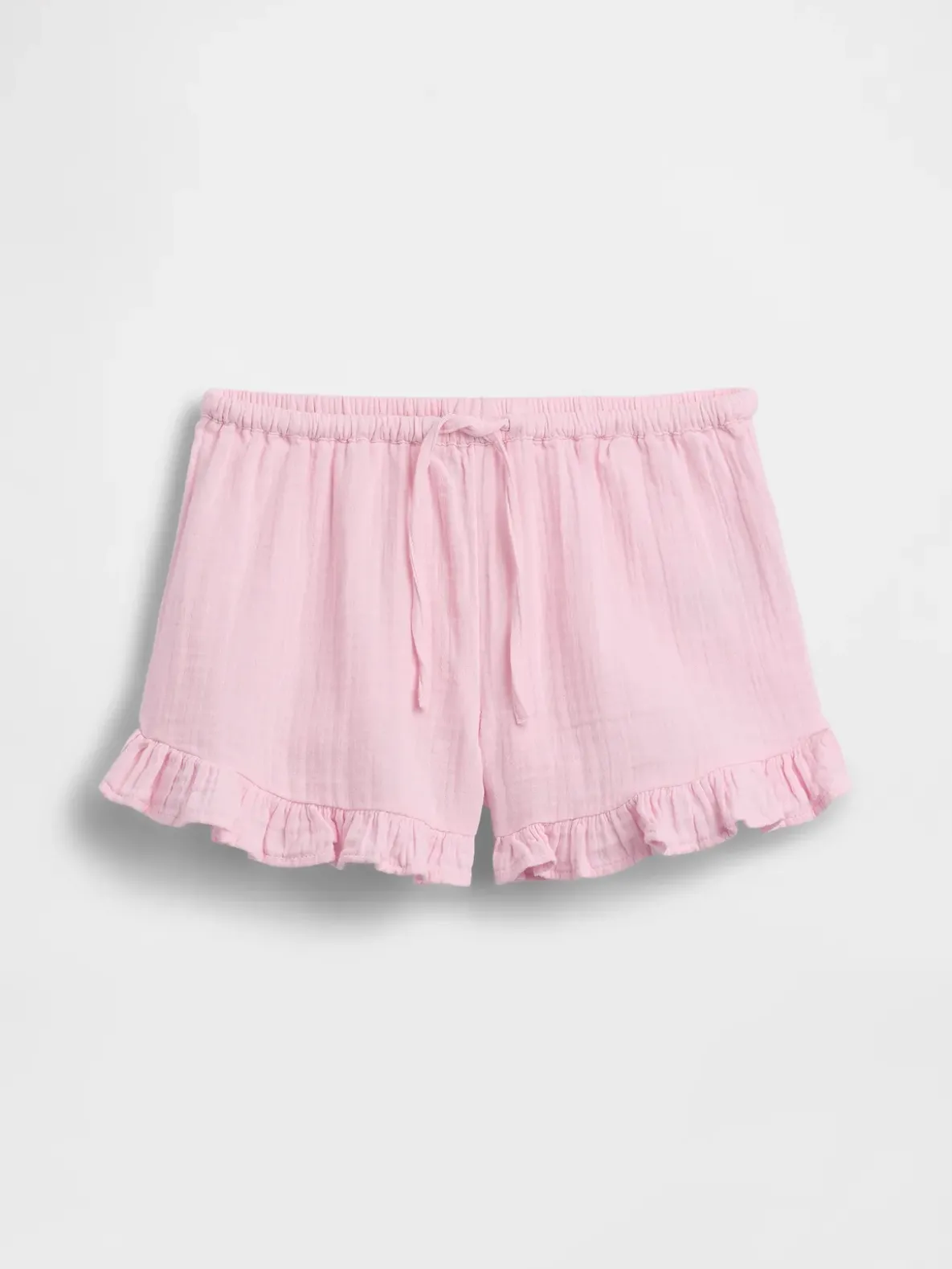 Kids Cotton Gauze Easy Ruffle Shorts