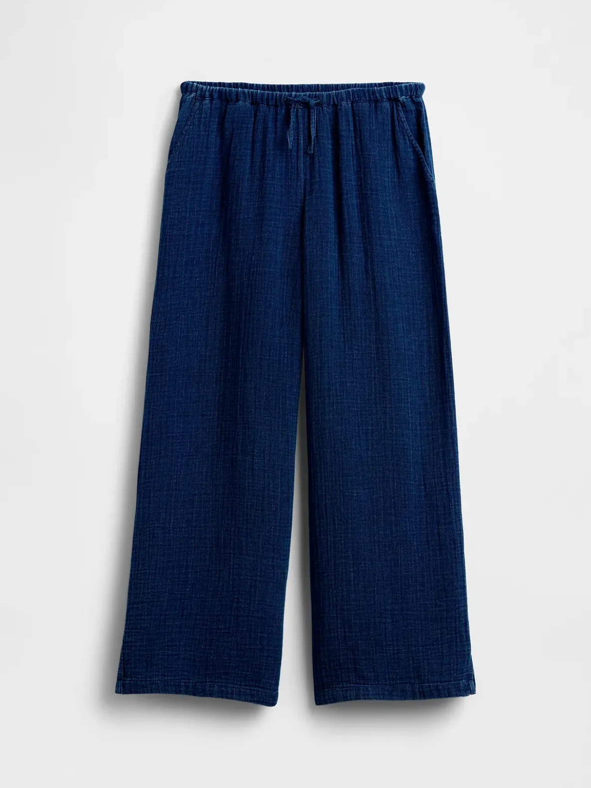 Kids Cotton Gauze Relaxed Wide-Leg Pants