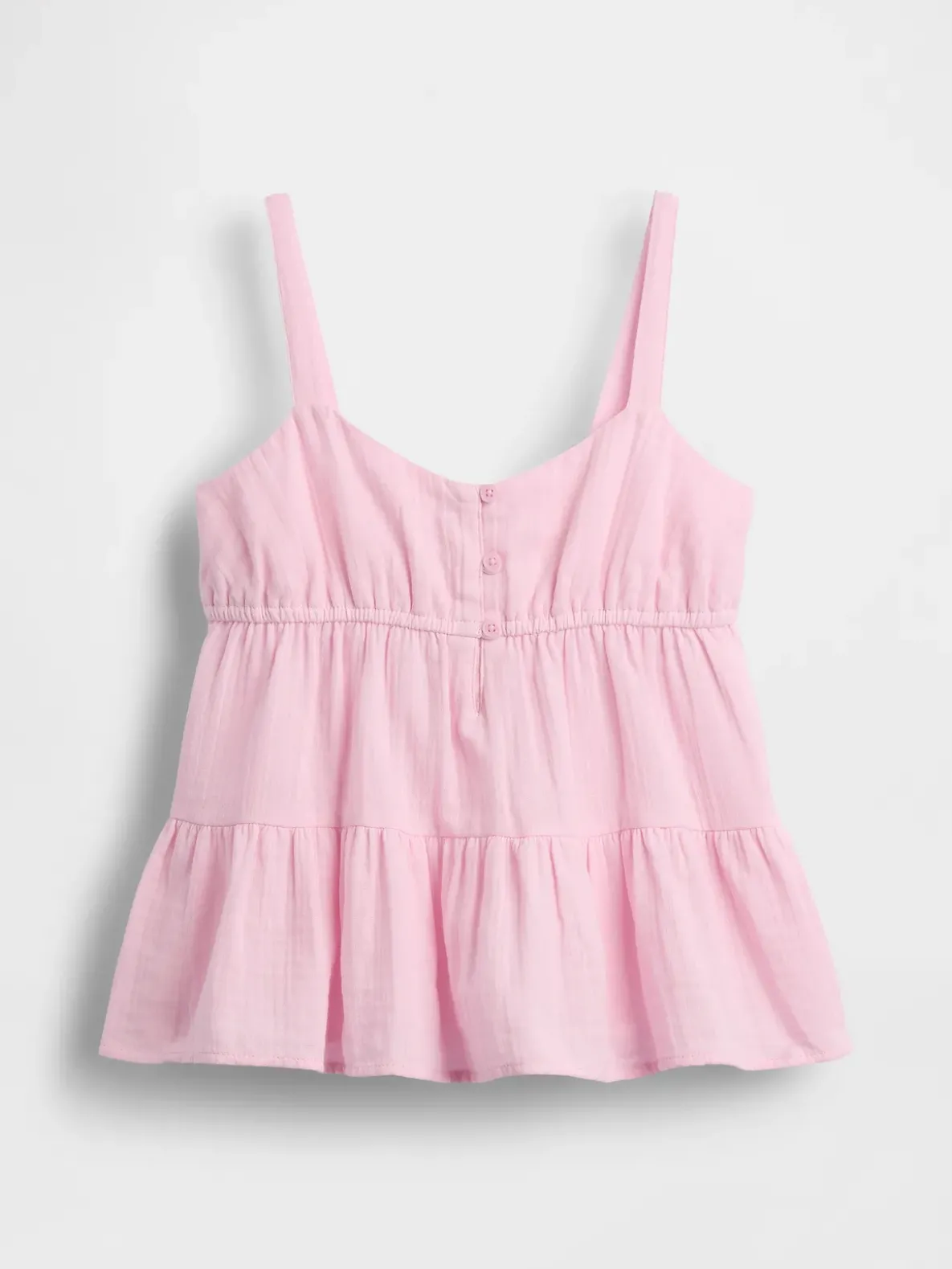 Kids Cotton Gauze Tiered Tank Top