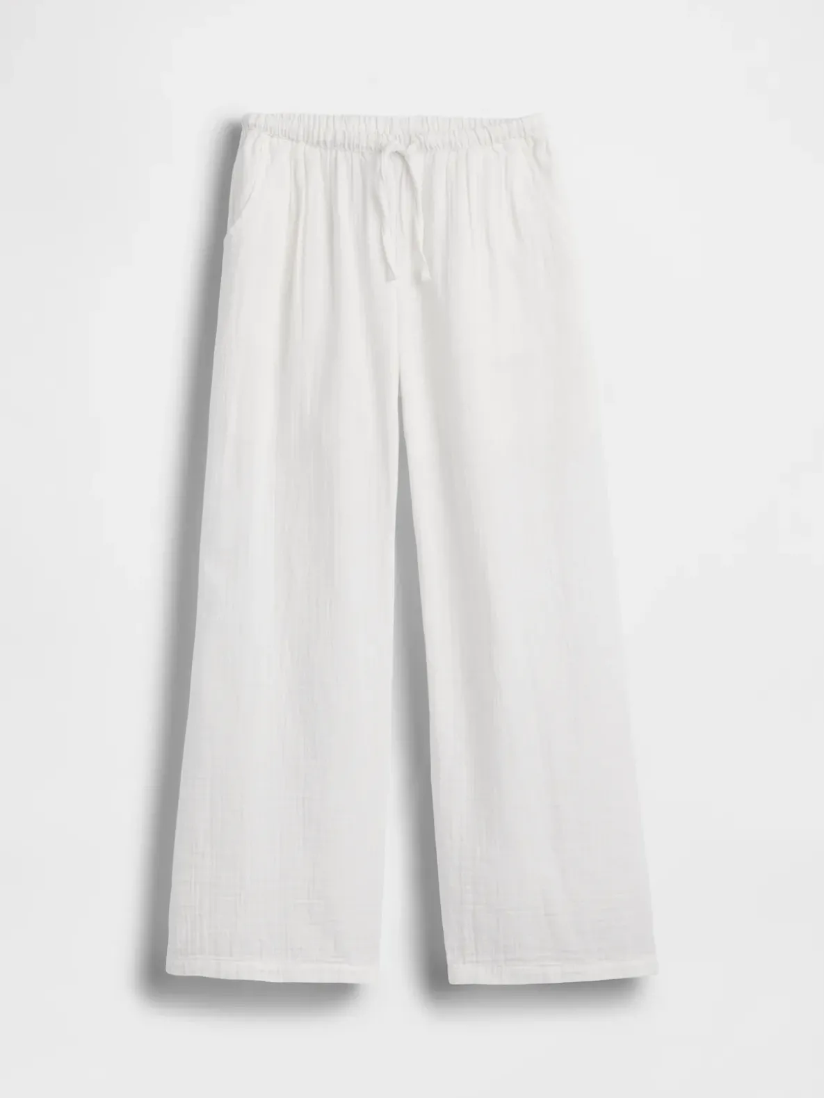 Kids Cotton Gauze Wide-Leg Pants