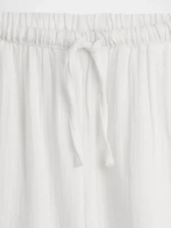 Kids Cotton Gauze Wide-Leg Pants