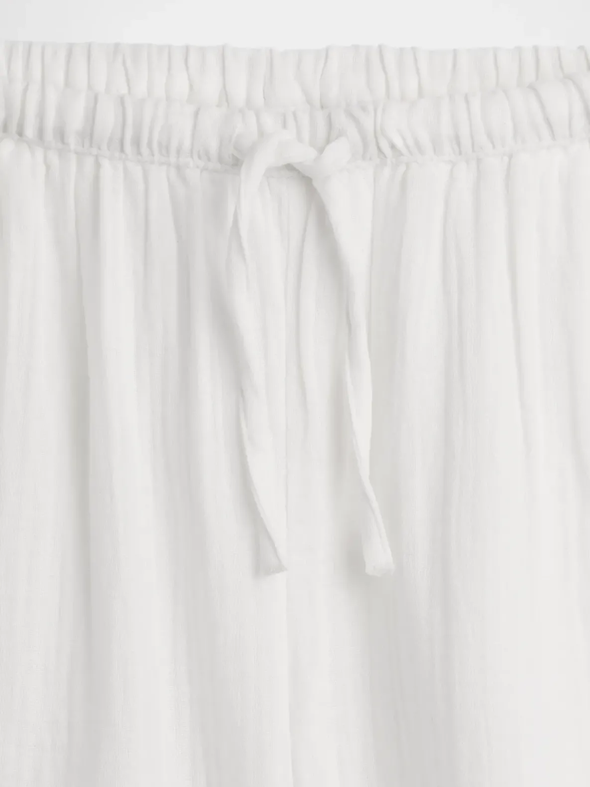 Kids Cotton Gauze Wide-Leg Pants