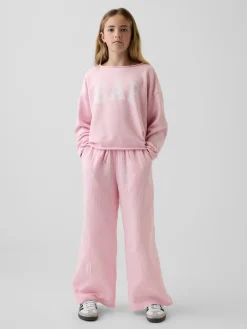 Kids Cotton Gauze Wide-Leg Pants