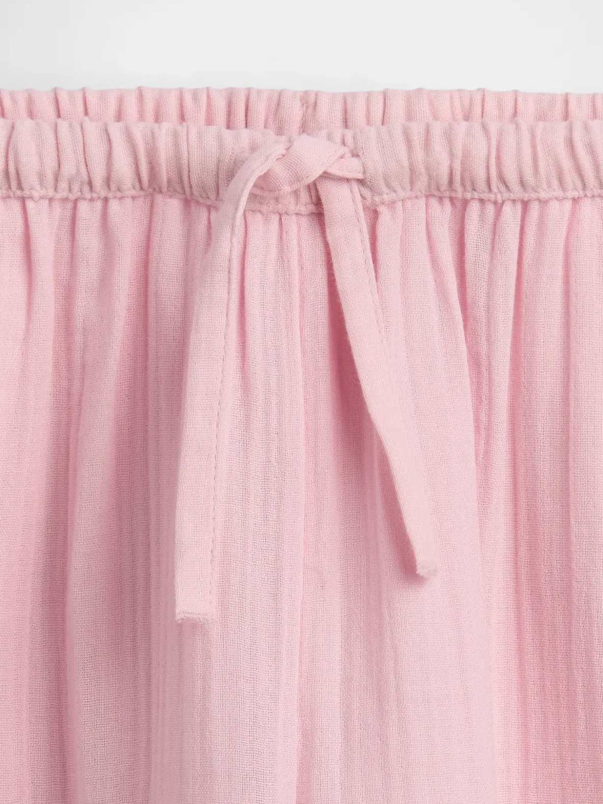 Kids Cotton Gauze Wide-Leg Pants