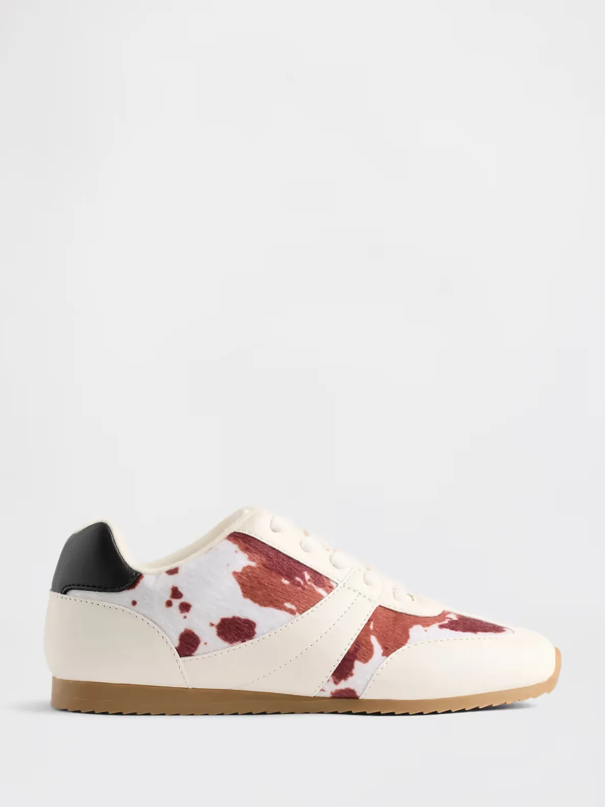 Kids Cow Print Sneakers