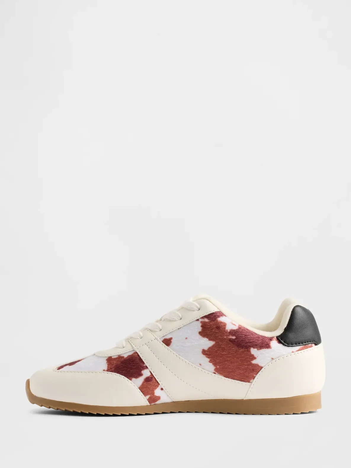Kids Cow Print Sneakers