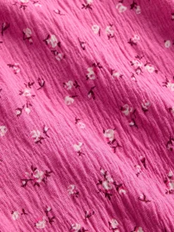Kids Crinkle Knit Ruffle Top