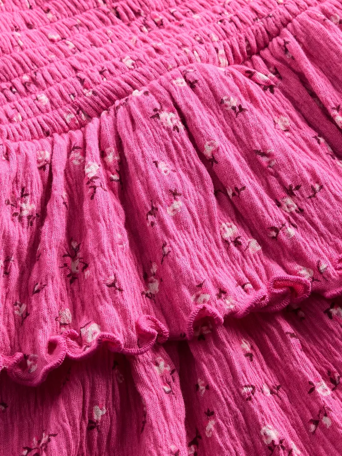 Kids Crinkle Knit Tiered Skort