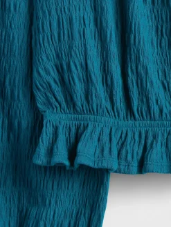 Kids Crinkle Peplum Top