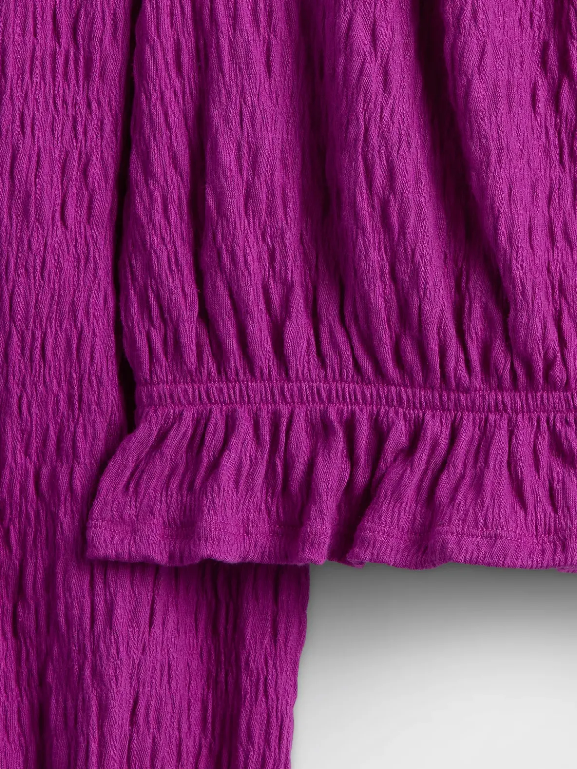 Kids Crinkle Peplum Top