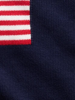 Kids Crochet Oversized Americana Sweater