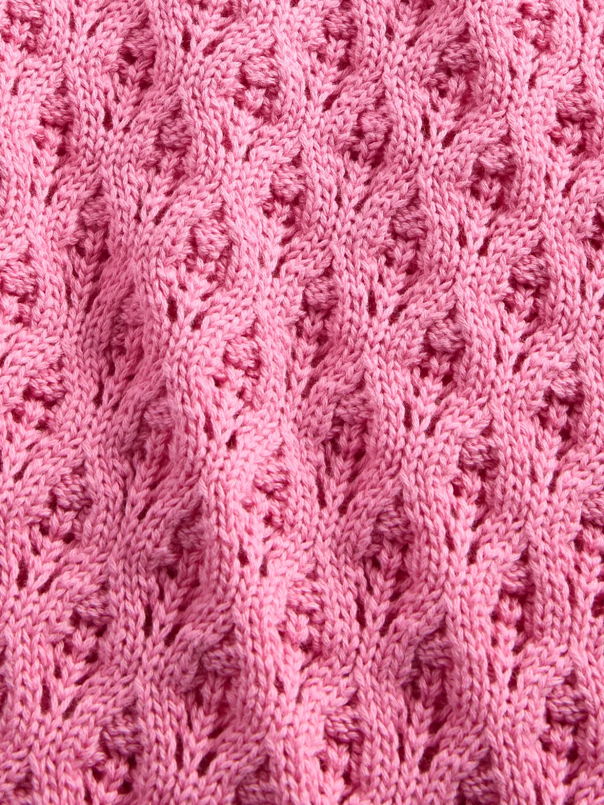 Kids Crochet Oversized Crewneck Sweater