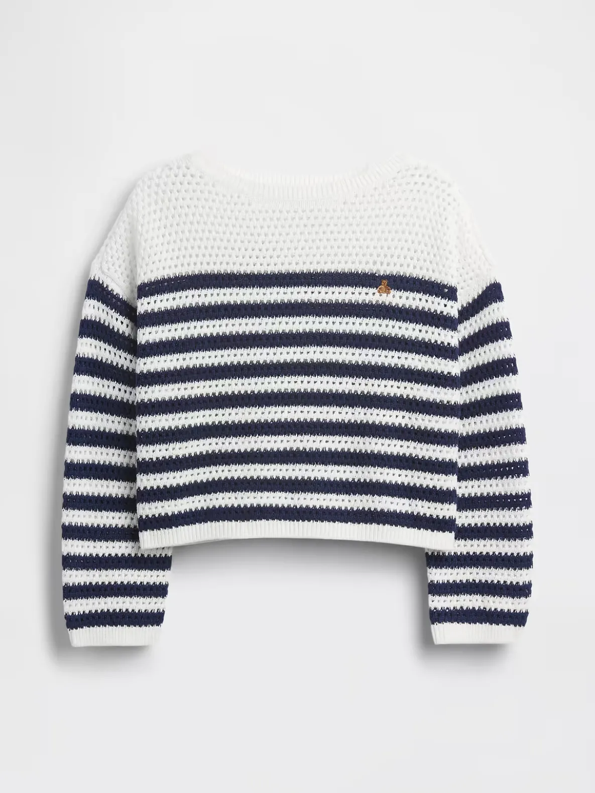 Kids Crochet Oversized Stripe Sweater