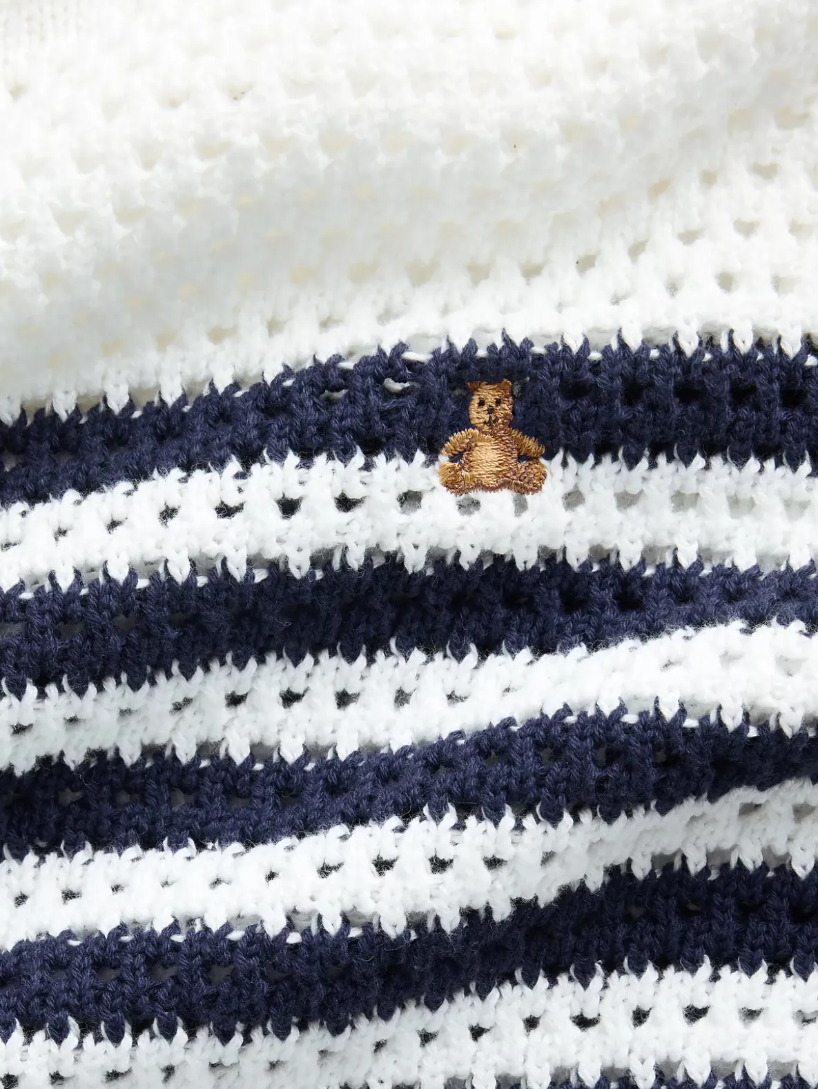 Kids Crochet Oversized Stripe Sweater